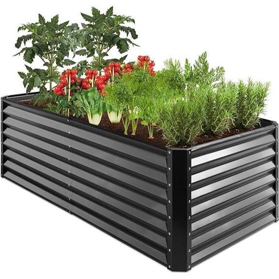 Best Choice Outdoor Metal Raised Garden Bed (6x3x2 ft)
