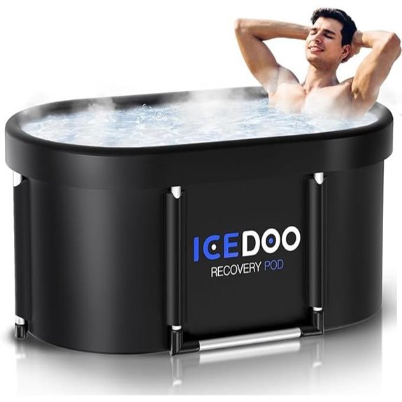 Upgrade XL 129 Gal Oval Ice Bath Tub for Recovery