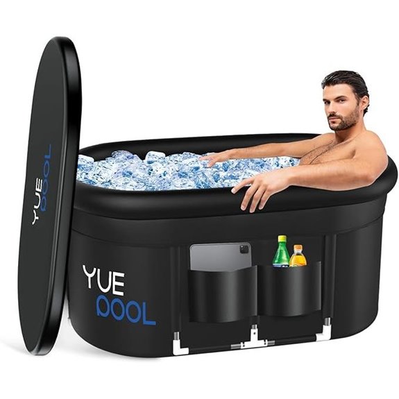 XL 140 Gal Oval Ice Bath Tub for Athletes