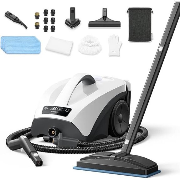 Steam Cleaner with Large Tank and 21-Piece Kit