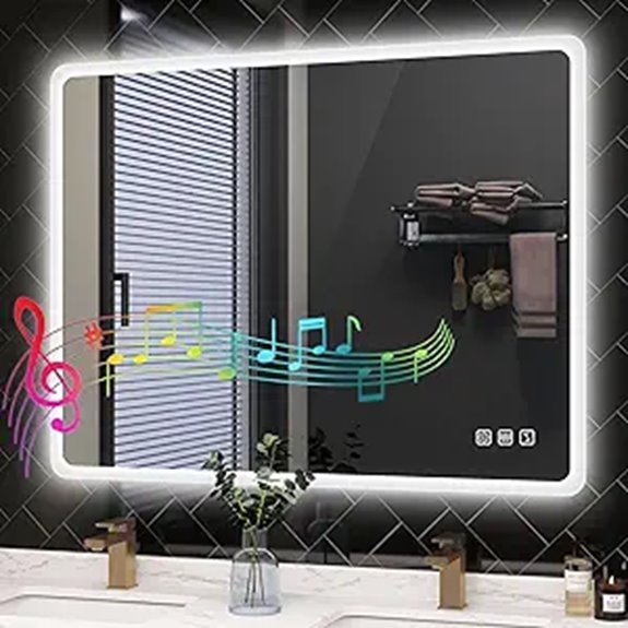 STARLEAD 28 LED Bathroom Mirror with Bluetooth Light