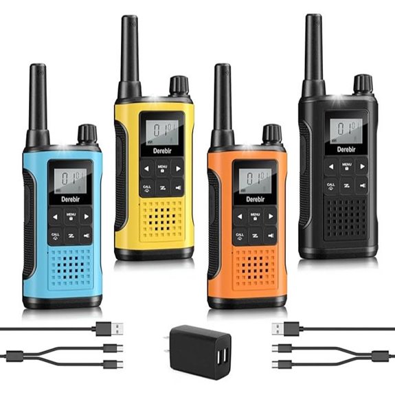 Long Range Walkie Talkies for Adults (4 Pack)