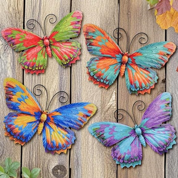 Junware Metal Butterfly Wall Art Decor Set