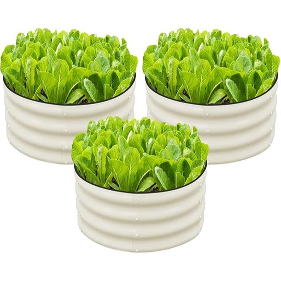 SnugNiture 3-Piece Metal Raised Garden Bed Kit