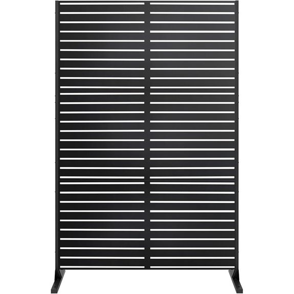 72 Metal Privacy Screen with Stand Panels