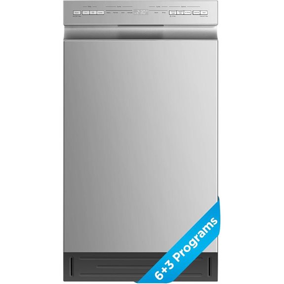 Midea Built-in Dishwasher with 8 Settings and Steel Tub