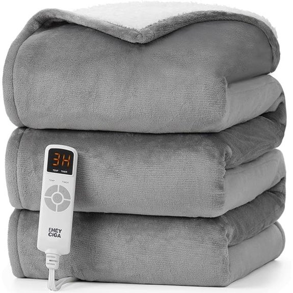 EHEYCIGA Heated Electric Blanket with 9 Levels