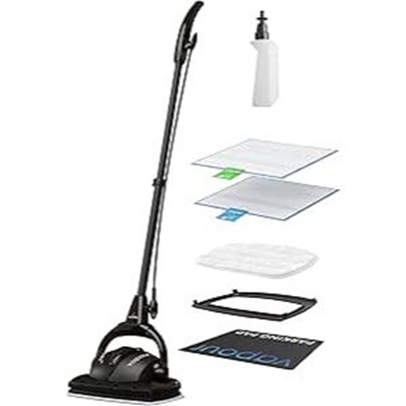 Euroflex Vapour 9-Piece Steam Mop with Ultra Dry Steam