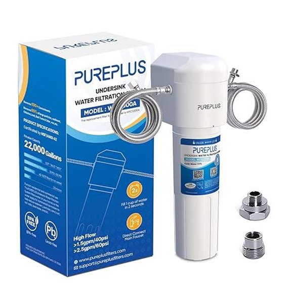 PUREPLUS Under Sink Water Filter System NSF Certified