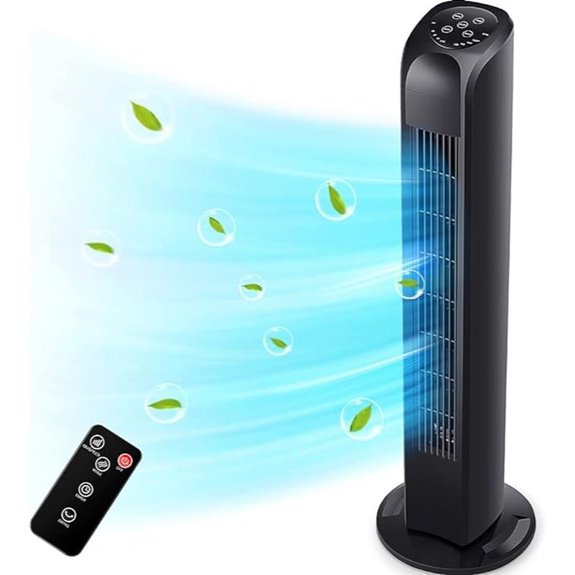 Uthfy Oscillating Tower Fan with Remote 30-Inch 30-Inch