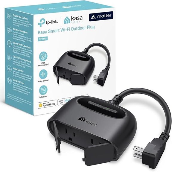 Kasa Matter Smart Outdoor Plug Dual Outlet
