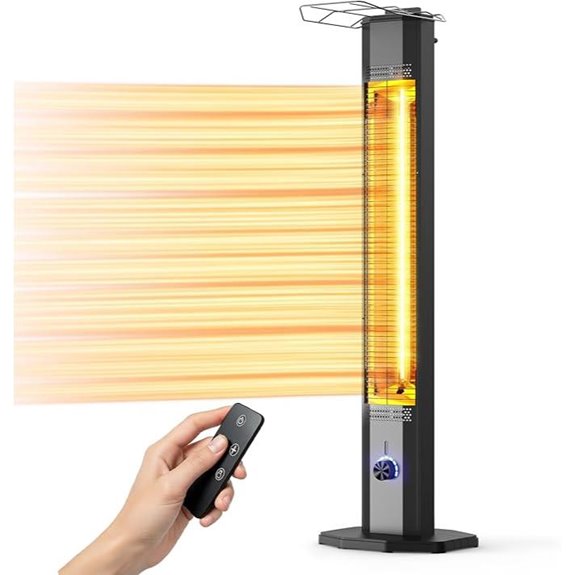 Outdoor Infrared Patio Heater with Multiple Safety Features