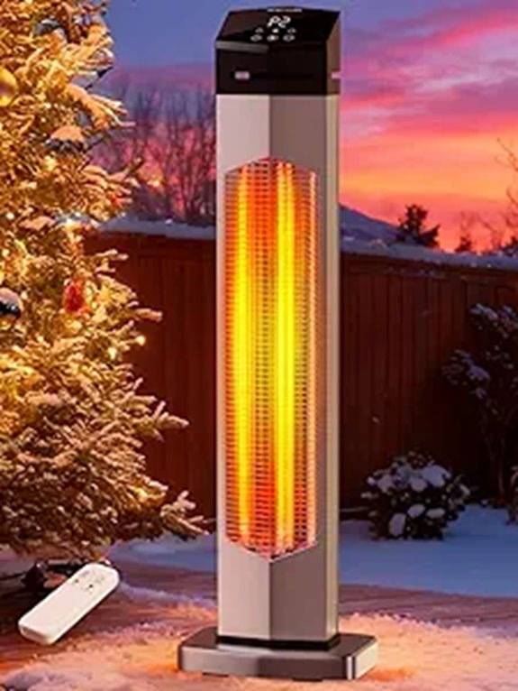 Uthfy 37 Outdoor Infrared Patio Heater with Remote