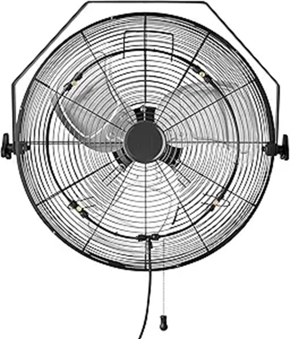 Amazon Basics Outdoor Misting Fan with Tilt Head