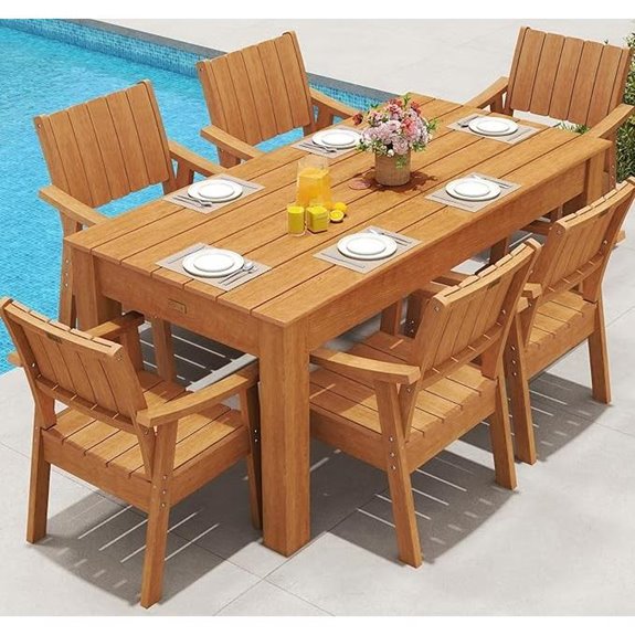 ZHUSI Outdoor Patio Table & Chairs Set