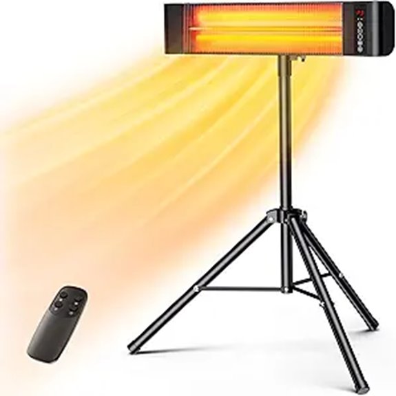 VAGKRI Infrared Outdoor Patio Heater with Remote