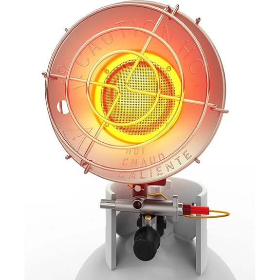 Portable Gas Heater with Safety Features for Outdoors
