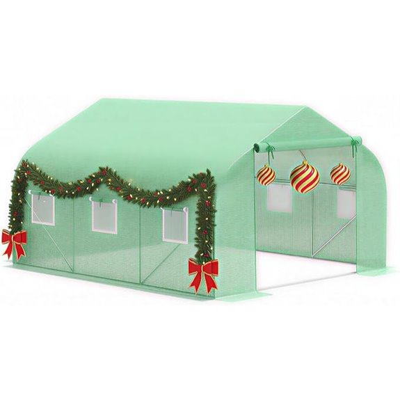 Outsunny 11.5' x 10' Greenhouse with Steel Frame