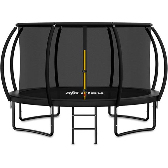 Gigu Outdoor Recreational Trampoline with Enclosure & Ladder
