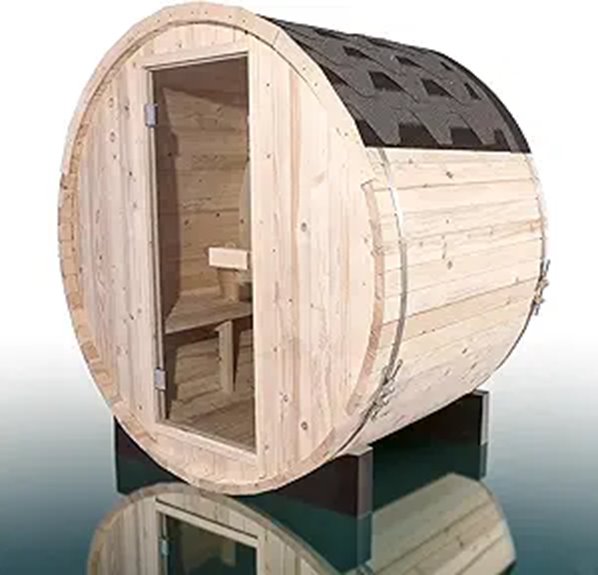 2-Person Outdoor Sauna Kit with Electric Stove