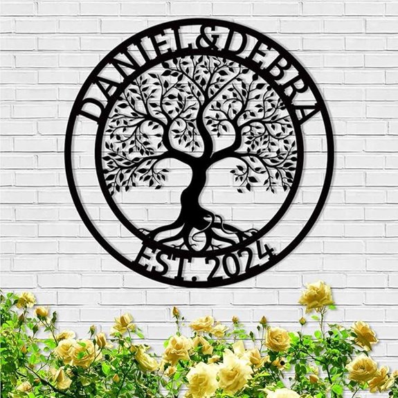 Customized Tree of Life Wall Art Sign
