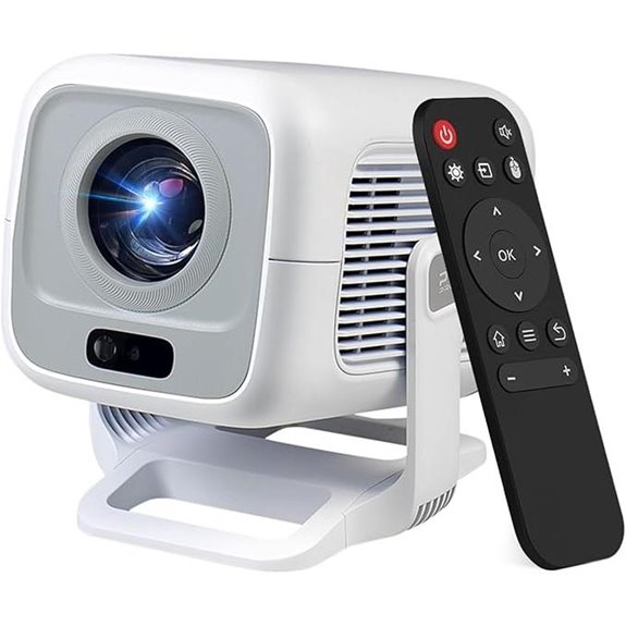 Mini 4K Portable Projector with WiFi Bluetooth Auto Keystone