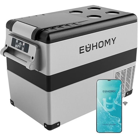 EUHOMY 48QT Car Refrigerator for Travel and Camping
