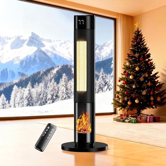 YEW Portable Electric Space Heater with Remote