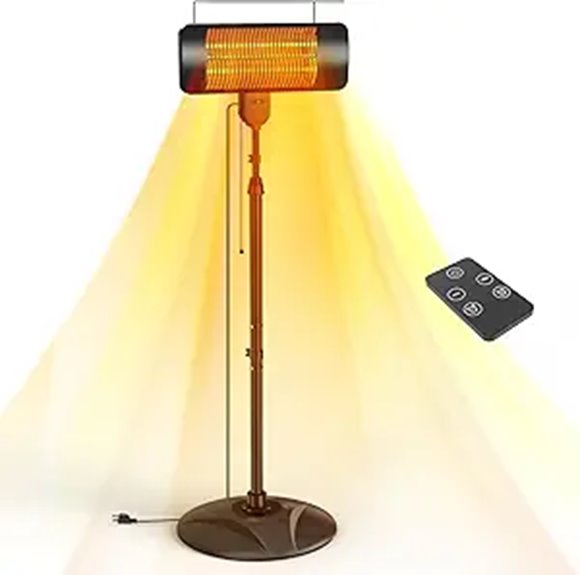 Portable Outdoor Infrared Heater with 3 Heat Modes