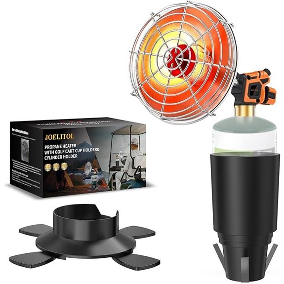 Portable Golf Cart Propane Heater with Stand