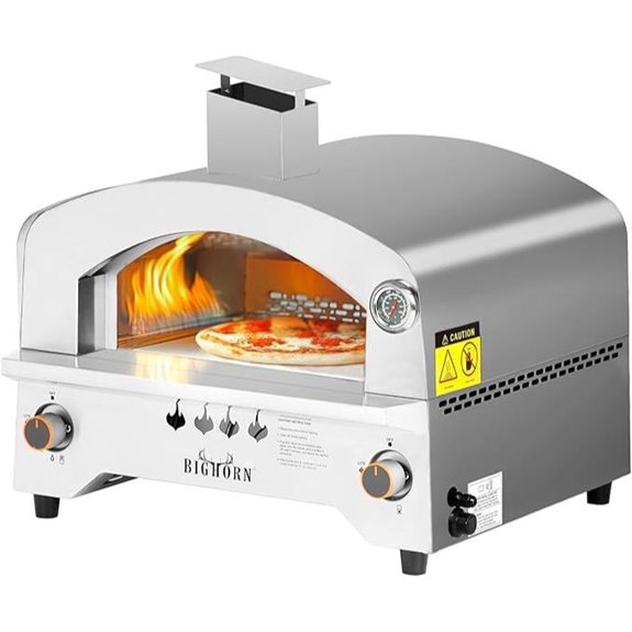 BIG HORN OUTDOORS Portable Propane Pizza Oven