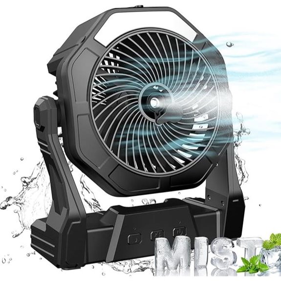 Ausic Portable Misting Fan with Rechargeable Battery