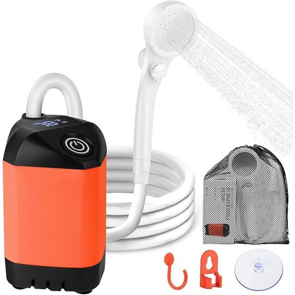 Rechargeable Portable Camping Shower with 3 Spray Modes