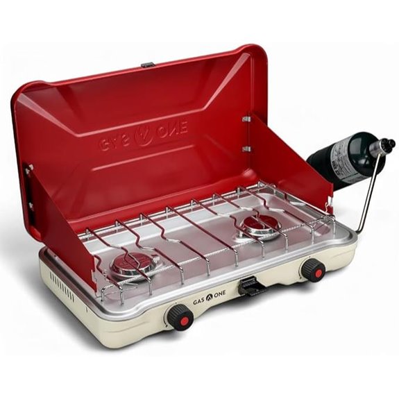 GasOne Portable Camping Stove with 2 Burners