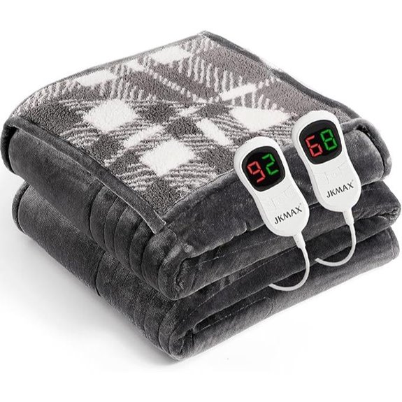 Heated Queen Size Electric Blanket with Multiple Settings