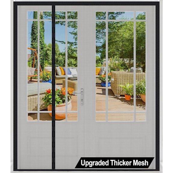 Magnetic Screen Door for Patio 73x81 Reversible Mesh