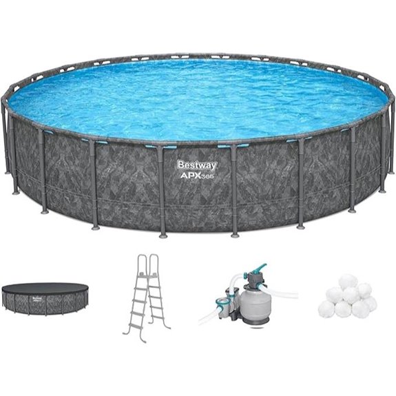 Bestway APX 365 Round Above Ground Swimming Pool