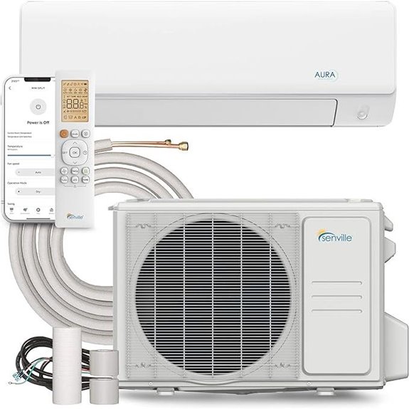 Senville Aura Mini Split Heat Pump (24,000 BTU)