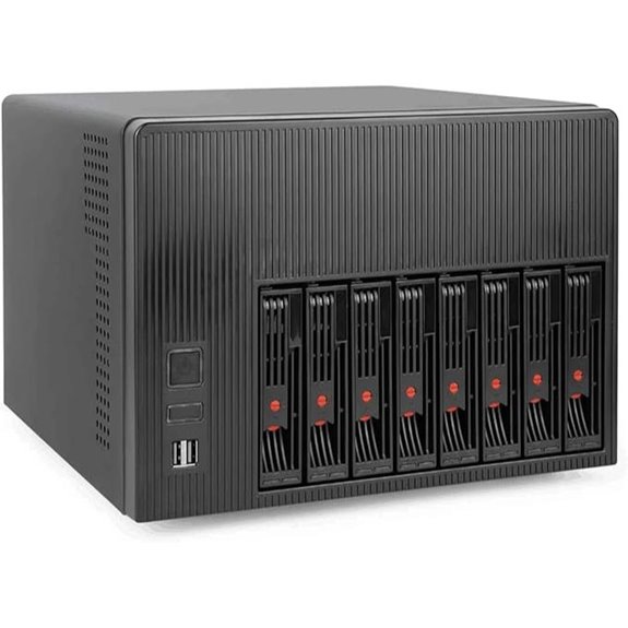 K7 8-Bay NAS Case with Fans and Trays