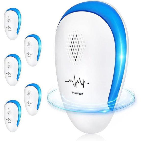 Ultrasonic Pest Repeller 6 Pack Indoor Bug Control
