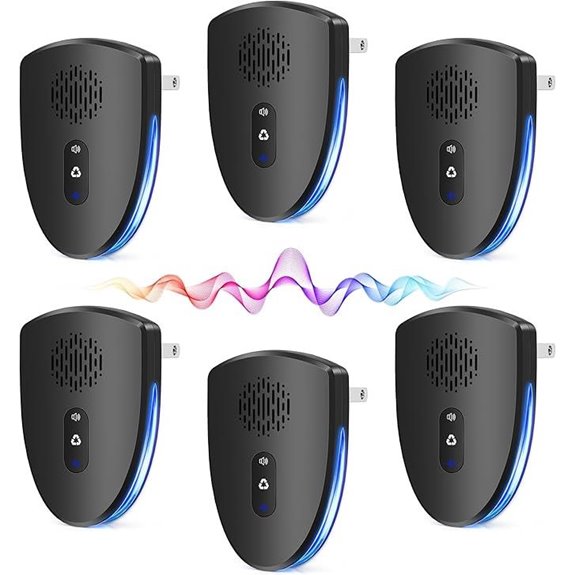 Ultrasonic Pest Repeller 6-Pack with 3 Modes