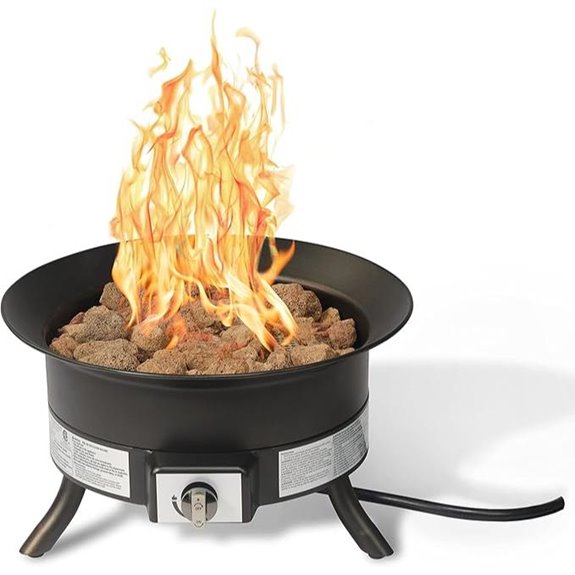 Amazon Basics 19-inch Portable Propane Fire Pit