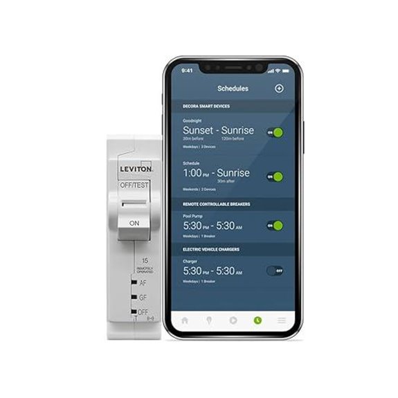 Leviton 2nd Gen Smart Circuit Breaker with Remote