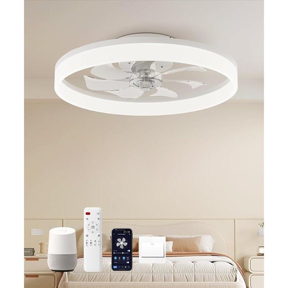 Smart Ceiling Fan with Light Remote Alexa & App Control