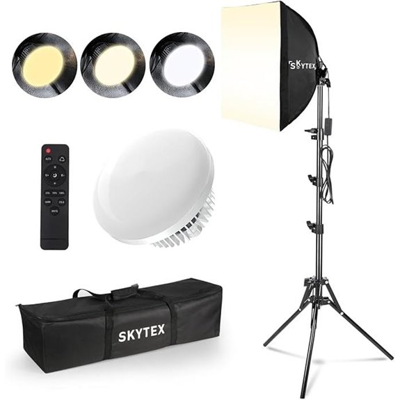 Skytex Softbox Lighting Kit with 135W LED Bulb