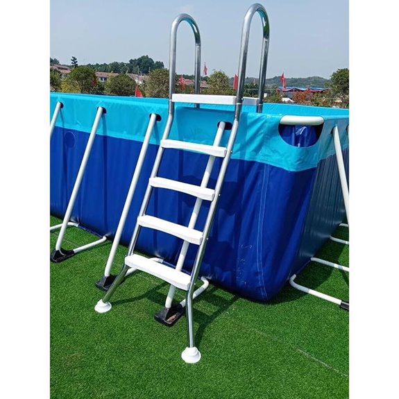Heavy Duty Above Ground Pool Ladder Stainless Steel 500 lb