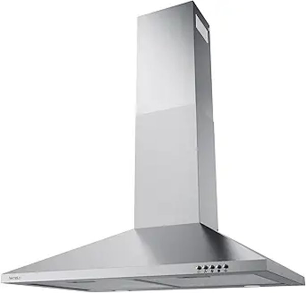 Hermitlux 30 Stainless Steel Wall Mount Range Hood