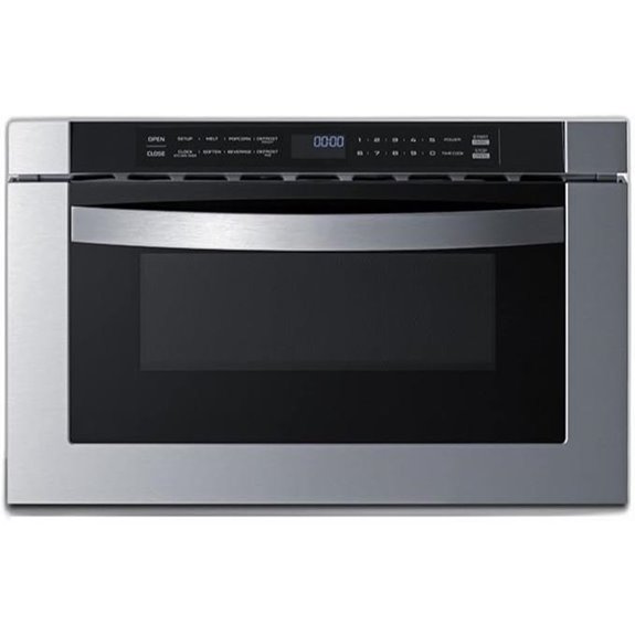 Summit 24” Built-In Microwave ADA Compliant Black & Steel