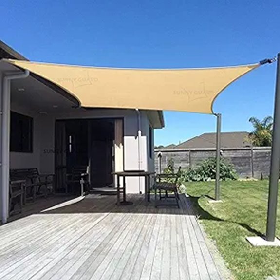 Sunny Guard 10x13 Sun Shade Sail for Outdoor Use