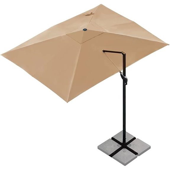 Sunnyglade 10x13ft Rectangular Cantilever Patio Umbrella